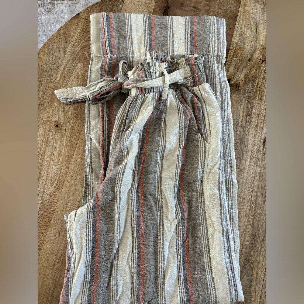 Knox Rose linen wide leg pants
